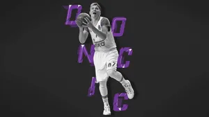 Luka Doncic Purple Art Wallpaper
