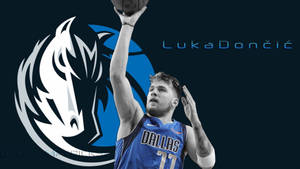 Luka Dončić Shooting The Ball Nba Desktop Wallpaper