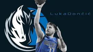 Luka Dončić Shooting The Ball Nba Desktop Wallpaper