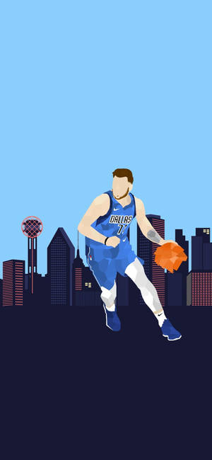 Luka Doncic Vector Art Wallpaper