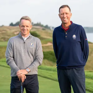 Luke Donald And A Taller Guy Wallpaper