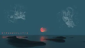 Luminous Light Soft Aesthetic Computer Sitting On Desk Wallpaper