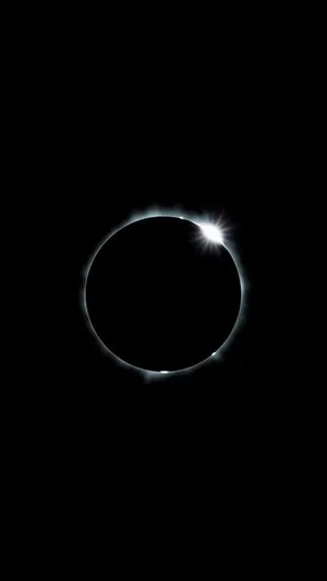 Lunar Eclipse On Black Iphone 6 Plus Wallpaper