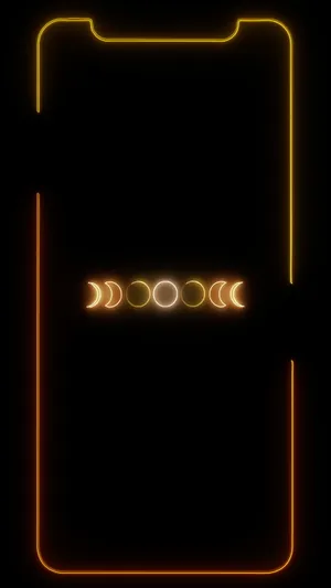 Lunar Neon Aesthetic Iphone Wallpaper