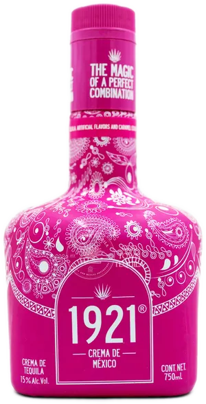 Luxurious 1921 Tequila Pink Crema De Mexico Bottle Wallpaper