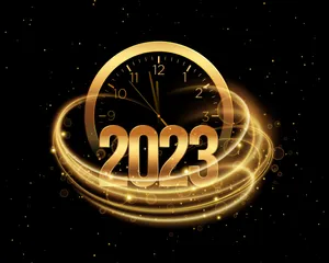 Luxury Desktop With Black And Gold Accents Wallpaper