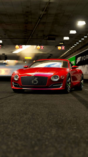 Luxury Red Bentley Supercar Wallpaper