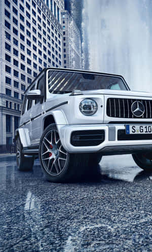 Luxury White Mercedes Benz Iphone Wallpaper