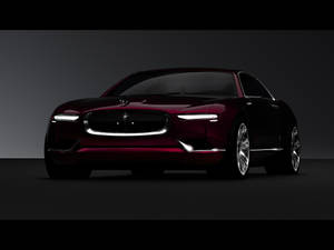 Luxury Wine Red Jaguar Car Wallpaper