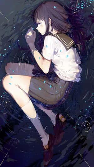 Lying In The Rain For Girls Wallpaper