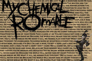 M C R_ Lyrics_ Background Wallpaper