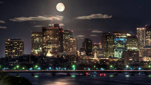 Ma Moonlit City Wallpaper