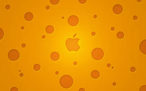 Mac Logo On Cheese Background Wallpaper