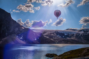 Macbook Air 4k Hot Air Escapade Wallpaper