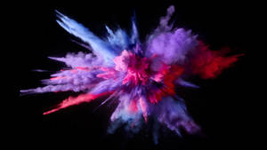 Macbook Purple Color Burst Wallpaper