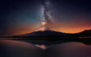 Macbook Retina With Snow-capped Mountain Wallpaper