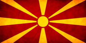 Macedonia Flag Eight Sun Rays Wallpaper