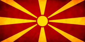 Macedonia Flag Eight Sun Rays Wallpaper