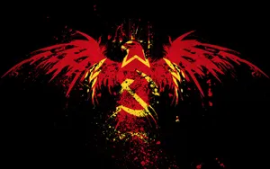 Macedonia Heraldic Eagle Ussr Logo Wallpaper