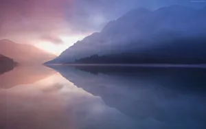 Macos River Reflection Aesthetic Mac Wallpaper
