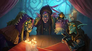 Madame Lazul And Trolls Hearthstone Desktop Wallpaper
