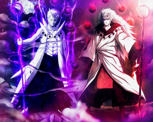 Madara And Obito, Two Powerful Warriors Of The Ninja World Wallpaper