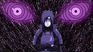 Madara Uchiha And Rinnegan Eyes Wallpaper