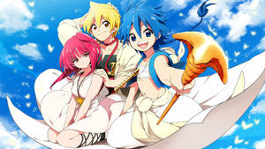 Magi The Labyrinth Of Magic Flying Carpet Wallpaper