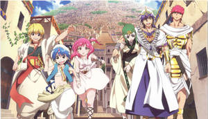 Magi The Labyrinth Of Magic Sindria People Wallpaper