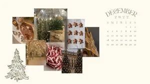 Magical Calendar Christmas Mac Aesthetic Wallpaper