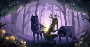 Magical Forest Creatures Wallpaper