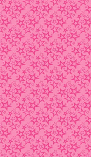 Magical Pink Stars In The Sky Wallpaper