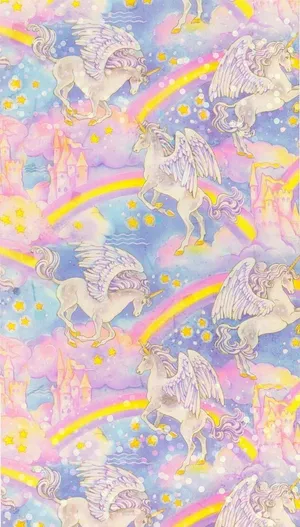 Magical Unicorns From The World Of Lisa Frank! Wallpaper
