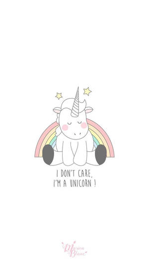 Magical White Unicorn Wallpaper