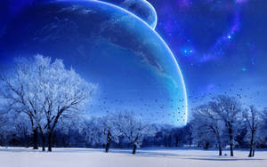 Magical Winter Art Wallpaper