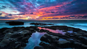 Magnificent Cloudy Sky Ocean 4k Ipad Wallpaper