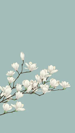 Magnolias Ios 6 Wallpaper