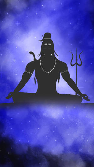 Mahadev Full Hd Purple Art Wallpaper