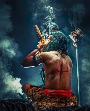 Mahadev Smoking Wallpaper