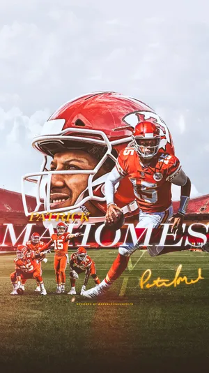 Mahomes On The Move Wallpaper
