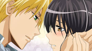 Maid Sama Couple Face To Face Wallpaper