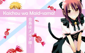 Maid Sama Misaki With Candies Wallpaper