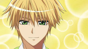 Maid Sama Takumi Usui With Bubbles Wallpaper