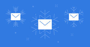 Mail Computer Icons With Snowflakes Wallpaper