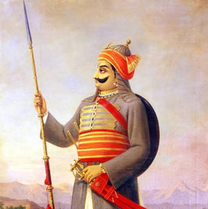 Majestic And Artistic Depiction Of Maharana Pratap In 4k Resolution Wallpaper