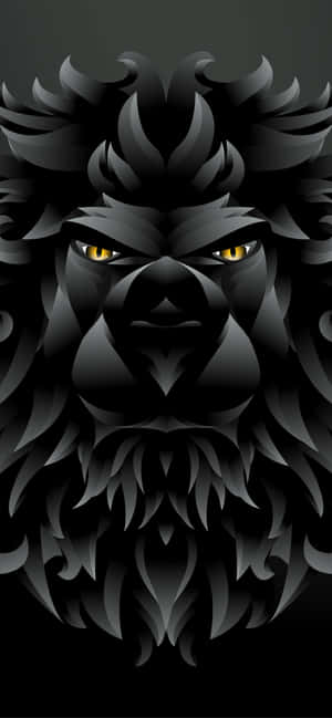 Majestic And Regal - A Black And White Lion Wallpaper