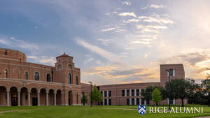 Majestic Architectural Marvel Of Rice University Wallpaper