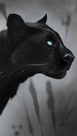 Majestic Black Jaguar Wallpaper