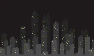 Majestic Black Skyline Simple Desktop Background Wallpaper