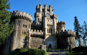 Majestic Butron Castle Amidst Nature Wallpaper